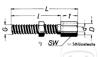 Cable adjustment screw M5x0.80 34mm