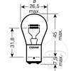 Osram Taillight bulbs 2pcs 12V P21 / 5W (BAY15d)