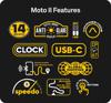 Beeline Moto II navigaattori Metal Edition harmaa