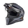 Amoq Adaptor Helmet W/ Electric Visor Grey  