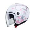 Caberg Uptown Open Face Helmet Bloom White / Pink 